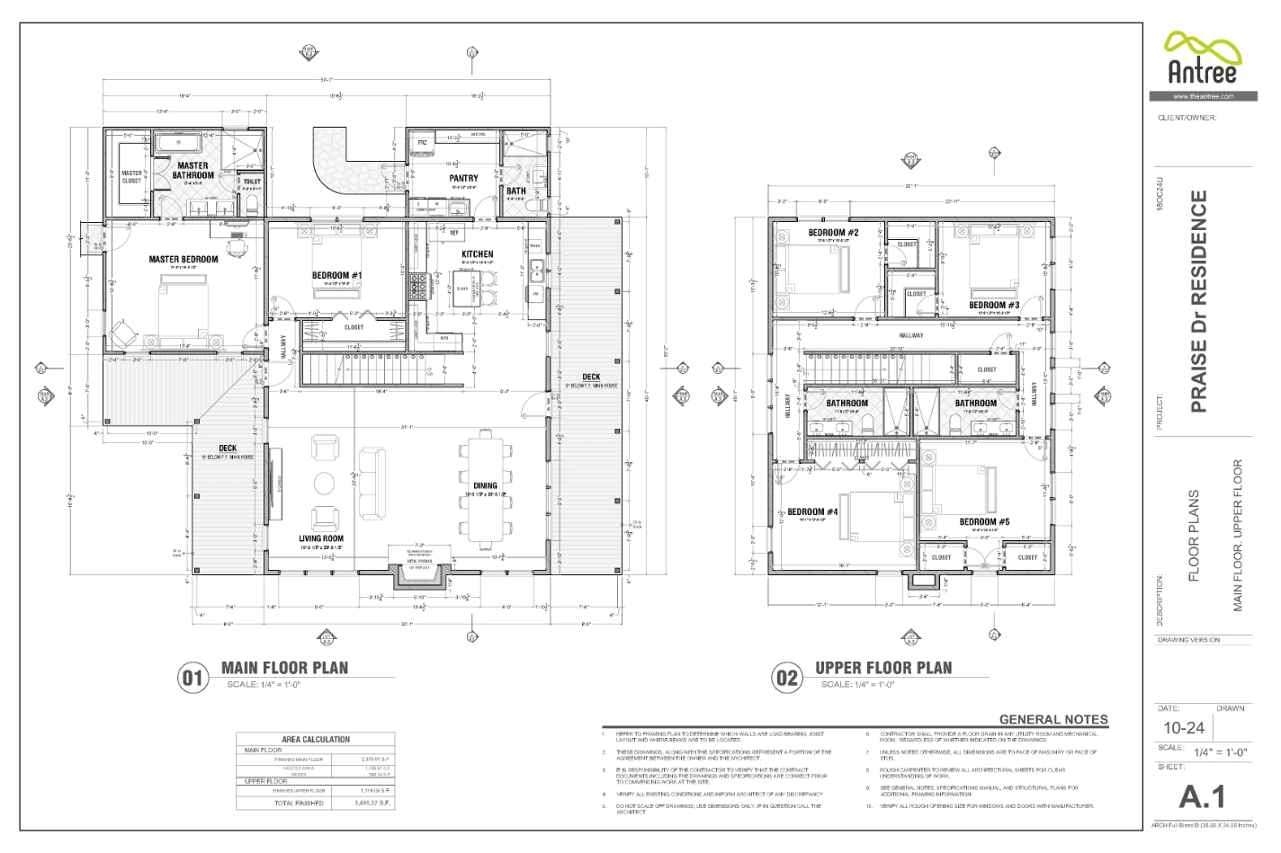 Coordinated floor plans