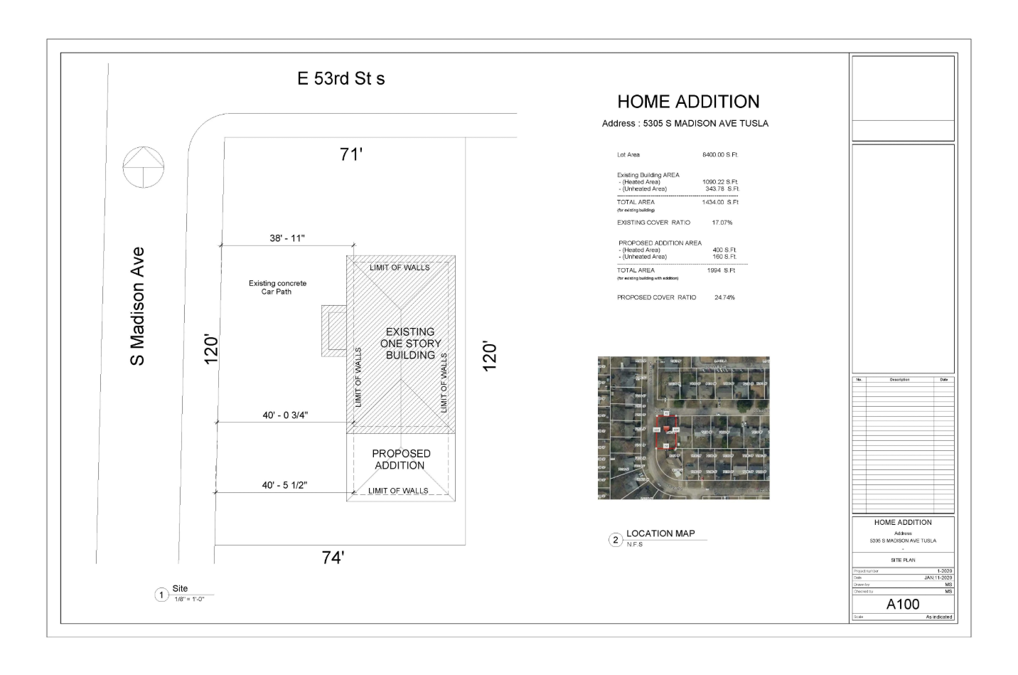 Addition site plan